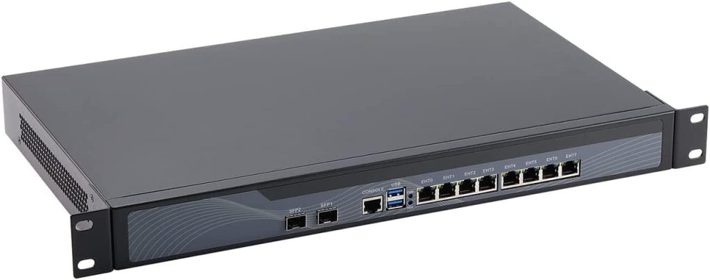 1U Rackmount Firewall, OPNsense, VPN, Firewall Appliance, Intel Core I7 3520M, 8 LAN 2 SFP 82599ES 10 Gigabit, 8GB RAM,512GB SSD