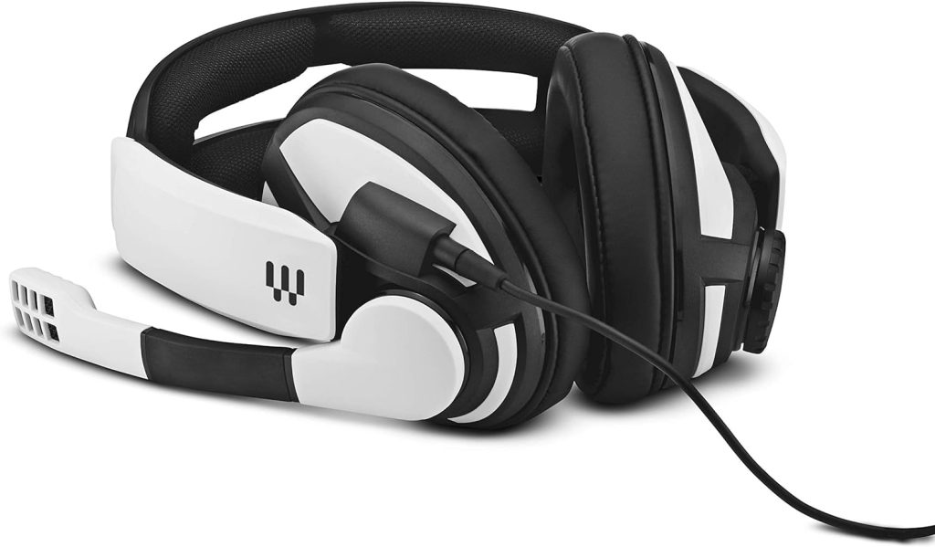 EPOS I Sennheiser GSP 301 Gaming Headset with Noise-Cancelling Mic, Flip-to-Mute, Comfortable Memory Foam Ear Pads, Headphones for PC, Mac, Xbox One, PS4, PS5, Nintendo Switch, Smartphone compatible