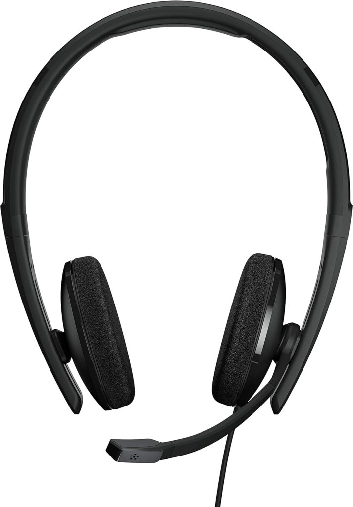 EPOS SENNHEISER C10 USB headset with microphone, Wired headphones with simple and flexible USB C connection BrainAdapt Technology