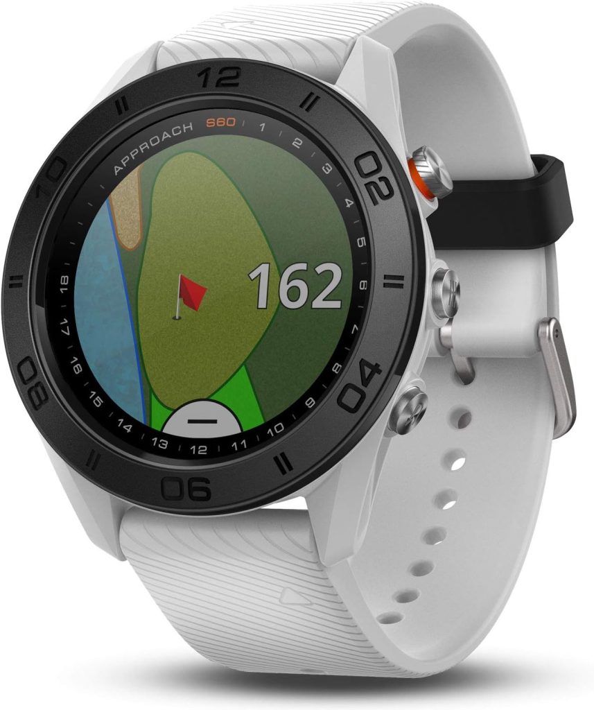 Garmin Approach S60, Premium GPS Golf Watch with Touchscreen Display and Full Color CourseView Mapping, Black w/Silicone Band