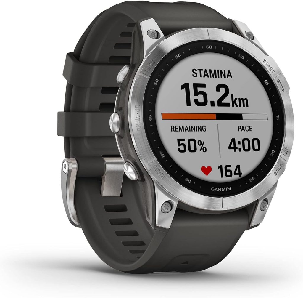 Garmin fēnix 7, Multisport GPS Smartwatch, Advanced Health and Training Features, Touchscreen and Buttons, Ultratough Design Features, Up to 18 days battery life, Graphite