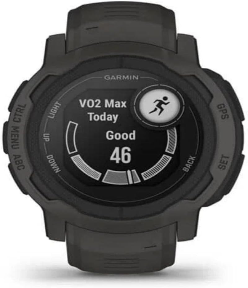 Garmin Instinct 2, Rugged GPS Smartwatch, Built-in Sports Apps and Health Monitoring, Ultratough Design Features, Graphite