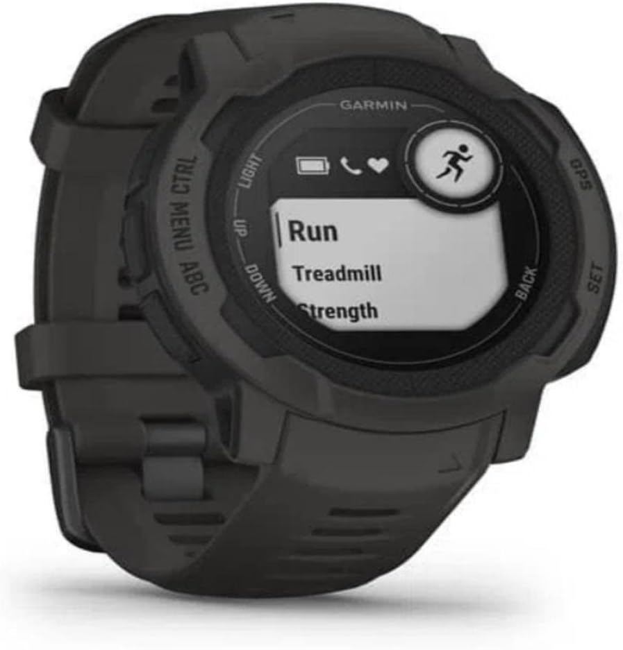 Garmin Instinct 2, Rugged GPS Smartwatch, Built-in Sports Apps and Health Monitoring, Ultratough Design Features, Graphite