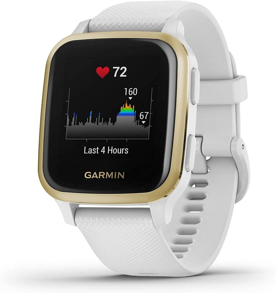 Garmin [ Renewed ] Venu Sq, GPS Smartwatch with All-day Health Monitoring and Fitness Features, Built-in Sports Apps and More, Up to 6 days battery life, White (Renewed)