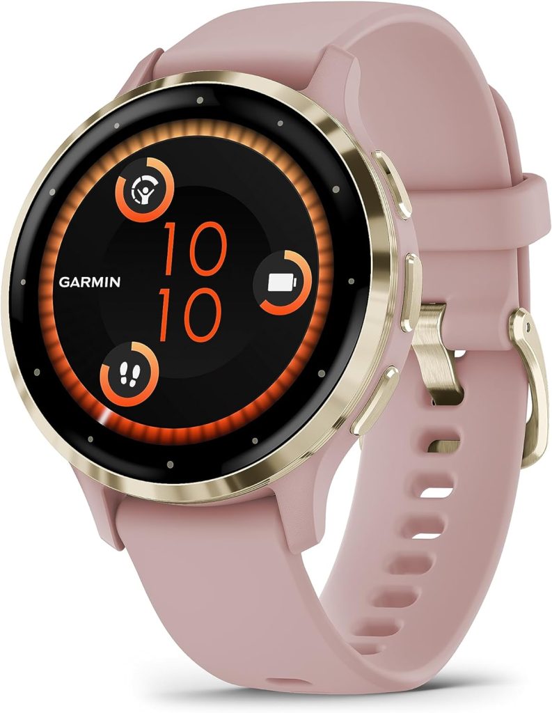 Garmin Venu 3, AMOLED GPS Smartwatch with All-day Advanced Health and Fitness Features, Voice Functionality, Music Storage, Wellness Smartwatch with up to 14 days battery life, Black