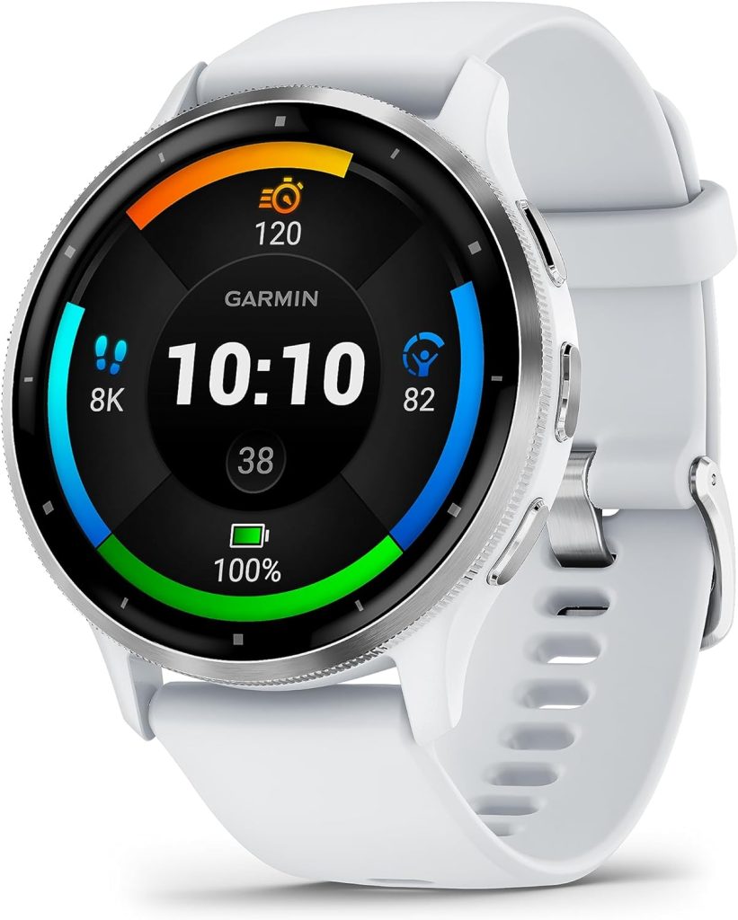 Garmin Venu 3, AMOLED GPS Smartwatch with All-day Advanced Health and Fitness Features, Voice Functionality, Music Storage, Wellness Smartwatch with up to 14 days battery life, Black