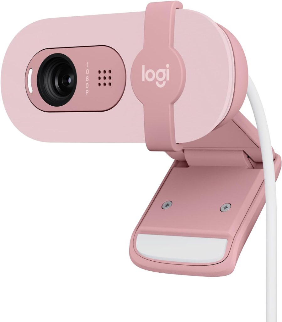Logitech C270 HD Webcam, HD 720p/30fps, Widescreen HD Video Calling, HD Light Correction, Noise-Reducing Mic, Streaming, For Skype, FaceTime, Hangouts, WebEx, PC/Mac/Laptop/Macbook/Tablet - Black