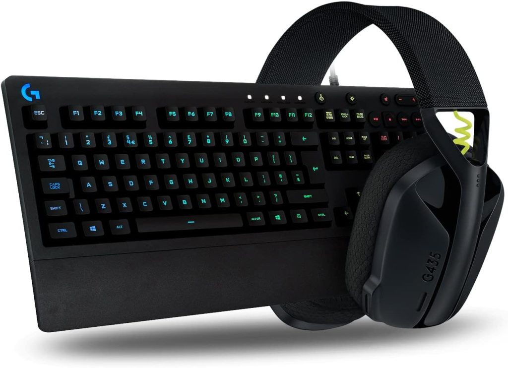 Logitech G G213 Prodigy Gaming Keyboard, LIGHTSYNC RGB Backlit Keys, Spill-Resistant, Customizable Keys, Dedicated Multi-Media Keys, QWERTY UK Layout - Black