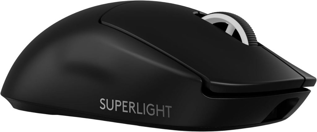 Logitech G PRO X SUPERLIGHT 2 LIGHTSPEED Wireless Gaming Mouse, Lightweight, LIGHTFORCE Hybrid Switches, HERO 2 Sensor, 32,000 DPI, 5 Programmable Buttons, USB-C Charging, PC  Mac - Black