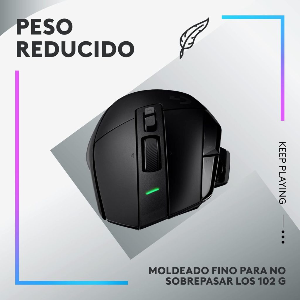 Logitech G502 X PLUS LIGHTSPEED Wireless RGB Gaming Mouse - Optical Mouse with LIGHTFORCE Hybrid Switches, LIGHTSYNC RGB, HERO 25K Gaming Sensor, Compatible with PC - macOS/Windows - Black