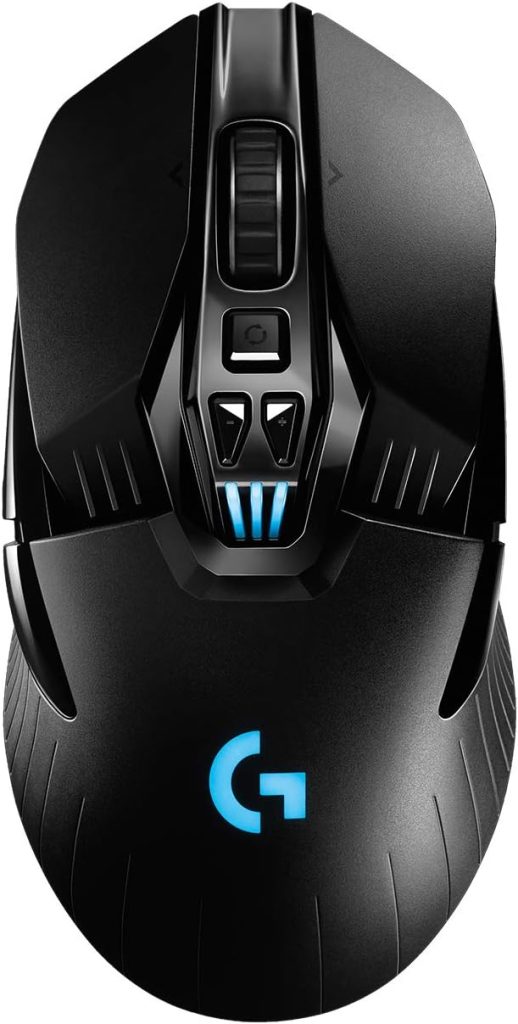 Logitech G903 LIGHTSPEED Wireless Gaming Mouse, HERO 25K Sensor, 25,600 DPI, RGB, Lightweight, Programmable Buttons, 140h Battery Life, POWERPLAY-compatible, Ambidextrous, PC/Mac - Black