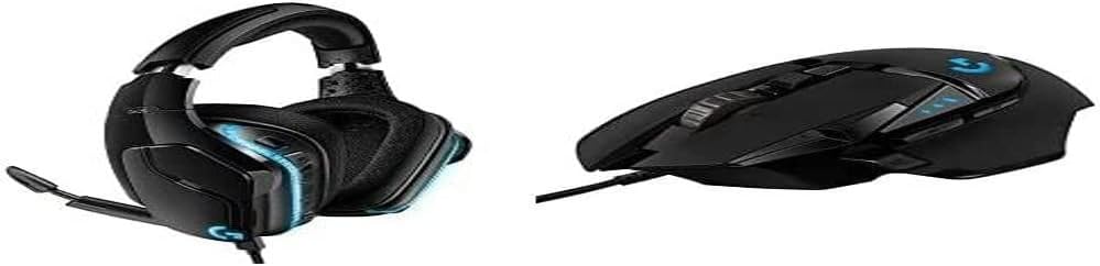 Logitech G935 RGB Wireless Gaming Headset, 7.1 Surround Sound, DTS X 2.0, 50mm Pro-G Drivers, 2.4GHz, Rocker Mic, PC/Mac/PS4/Nintendo Switch - Black