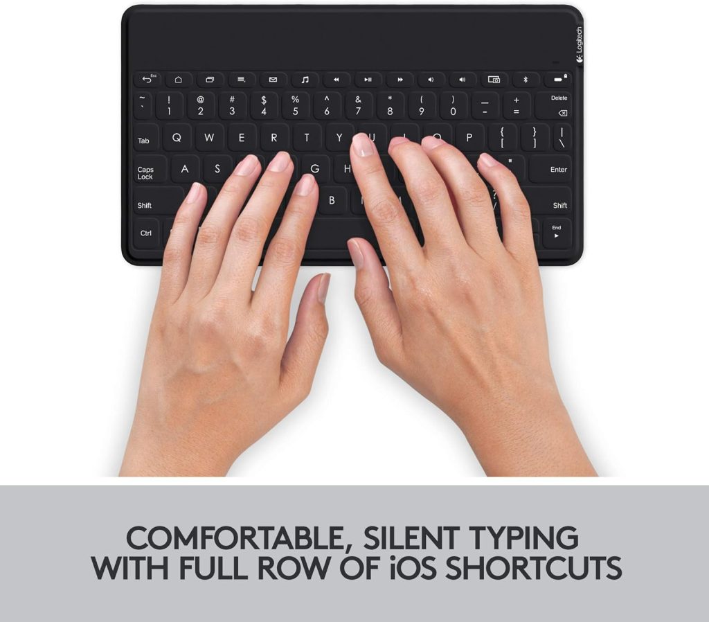 Logitech Keys-To-Go Wireless Bluetooth Keyboard, QWERTY Italian Layout - Black