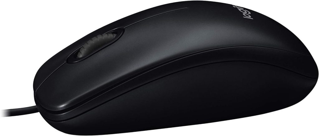 Logitech M90 Wired USB Mouse, 1000 DPI Optical Tracking, Ambidextrous PC / Mac / Laptop - Black, One size, (910-001793)