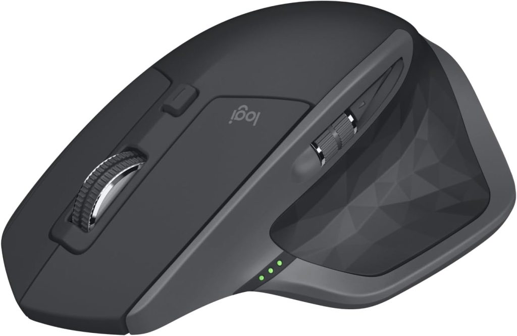 Logitech MX Master 2S Wireless Mouse with Flow Cross-Computer Control and File Sharing for PC and Mac, Grey