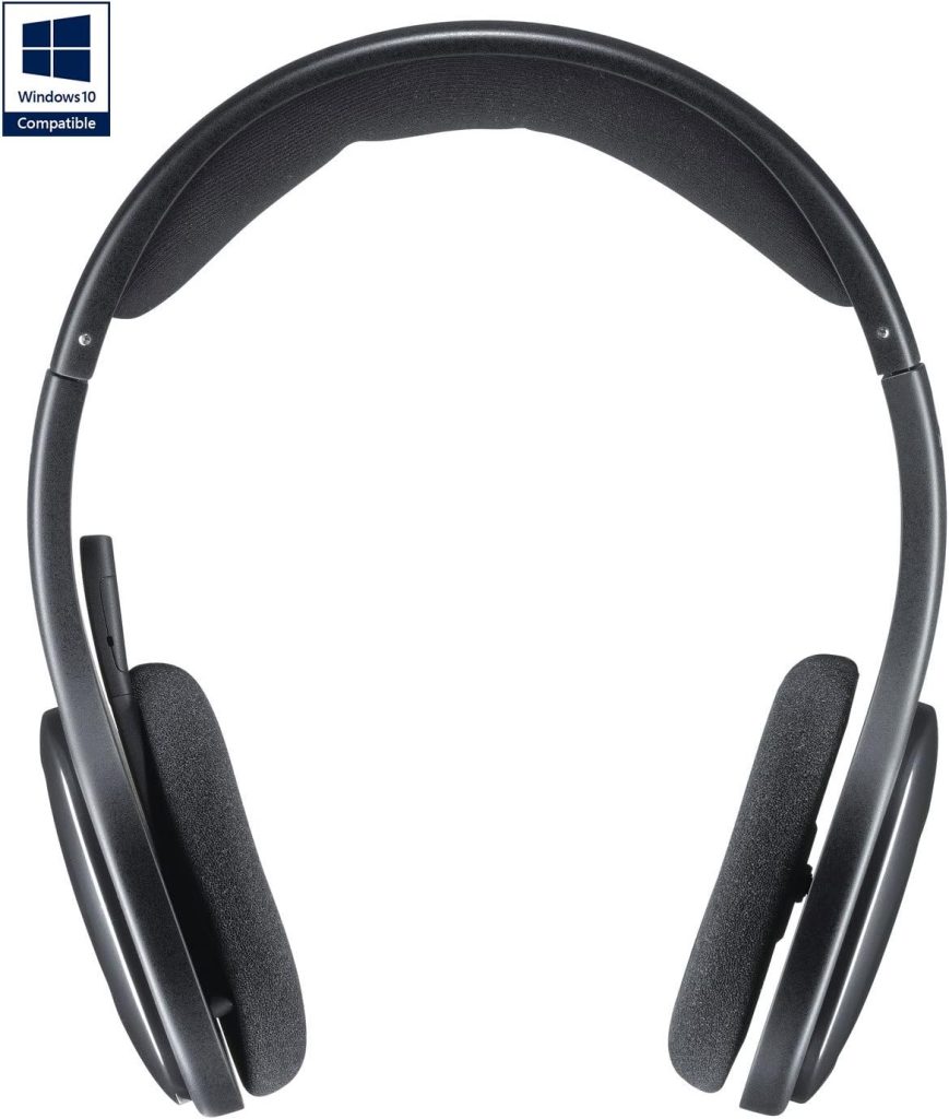 Logitech Zone 900 Over-Ear Wireless Bluetooth Headset with advanced noise-cancelling microphone, connect up to 6 wireless devices with one receiver, quick access to ANC and Bluetooth - Grey