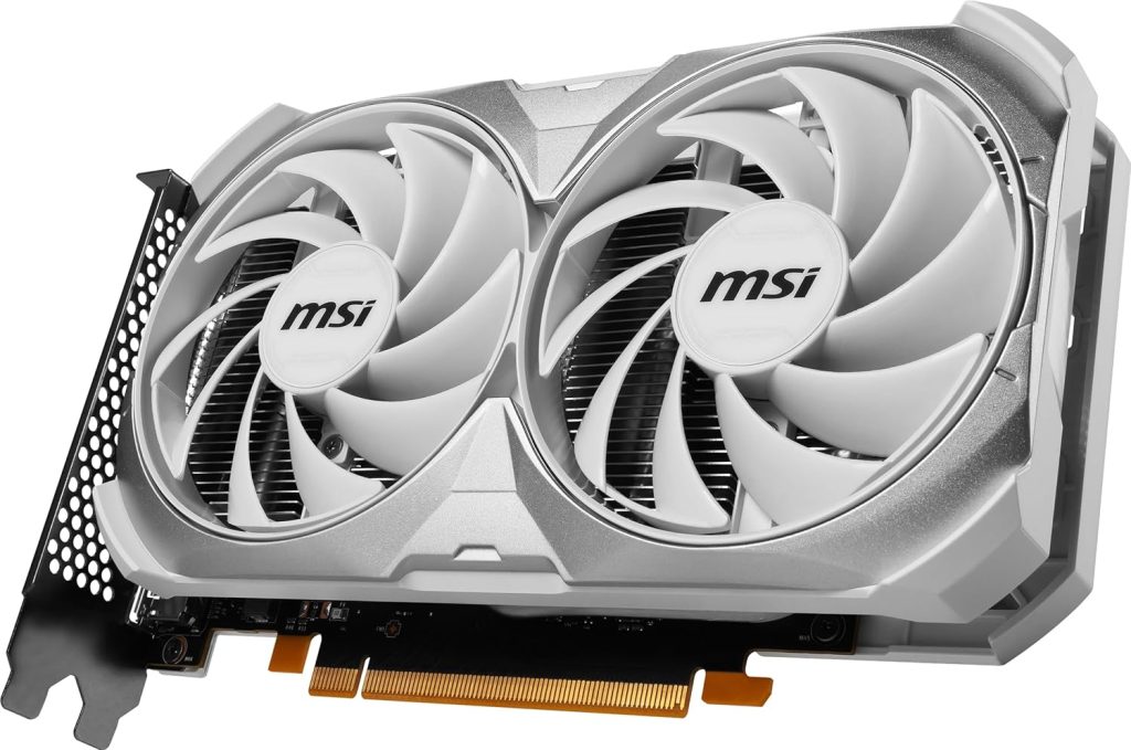 MSI GeForce RTX 4060 VENTUS 2X BLACK 8G OC Gaming Graphics Card - 8GB GDDR6X, PCI Express Gen 4, 128-bit, 3x DP v 1.4a, HDMI 2.1a (Supports 4K  8K HDR)