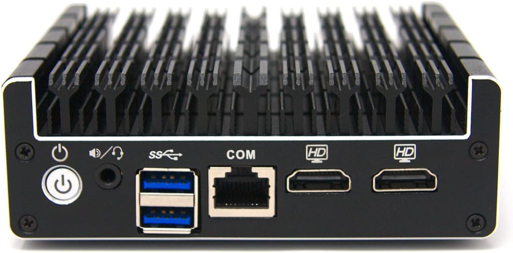 Protectli Vault FW4C - 4 Port, Firewall Micro Appliance/Mini PC - Intel J3710, 2.5G Ports, AES-NI, 8GB DDR3 RAM, 120GB SSD