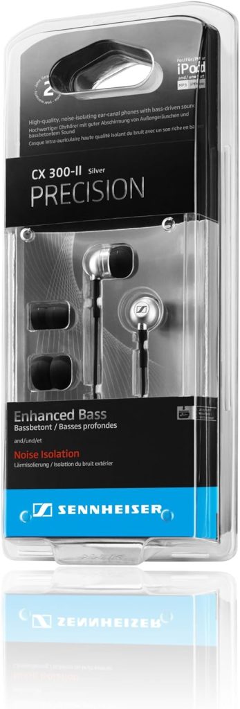 Sennheiser CX 300 II Precision Noise Isolating Ear-canal Phones, Black