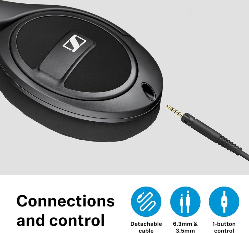 Sennheiser HD 569 Around-Ear Closed Back Headphones - Black