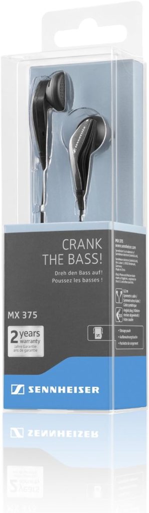 Sennheiser MX375 In-Ear Headphones - Black