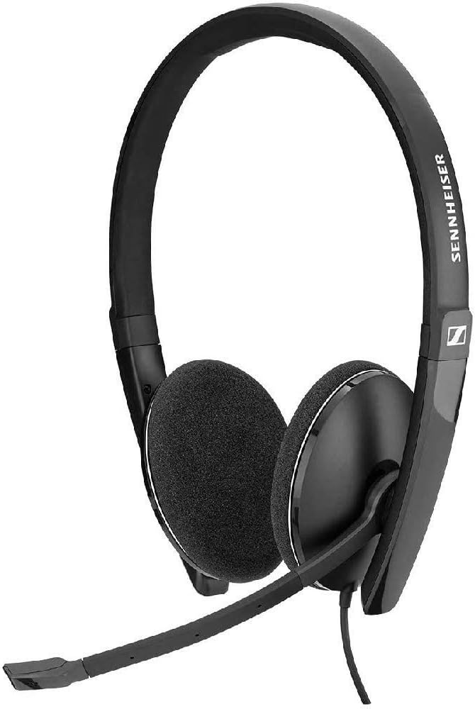 Sennheiser PC 3.2 Chat - Lightweight Stereo Headset with Adjustable Noise-Cancelling Microphone - for Internet Telephony and E-Learners - PC Connectivity- Great for Gaming, Work, and Study