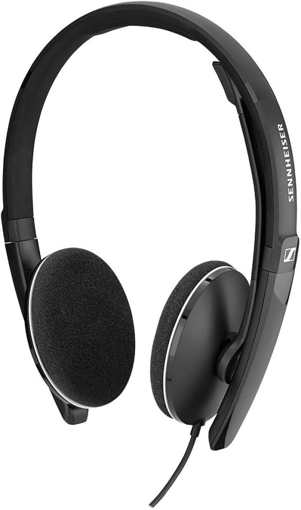 Sennheiser PC 3.2 Chat - Lightweight Stereo Headset with Adjustable Noise-Cancelling Microphone - for Internet Telephony and E-Learners - PC Connectivity- Great for Gaming, Work, and Study