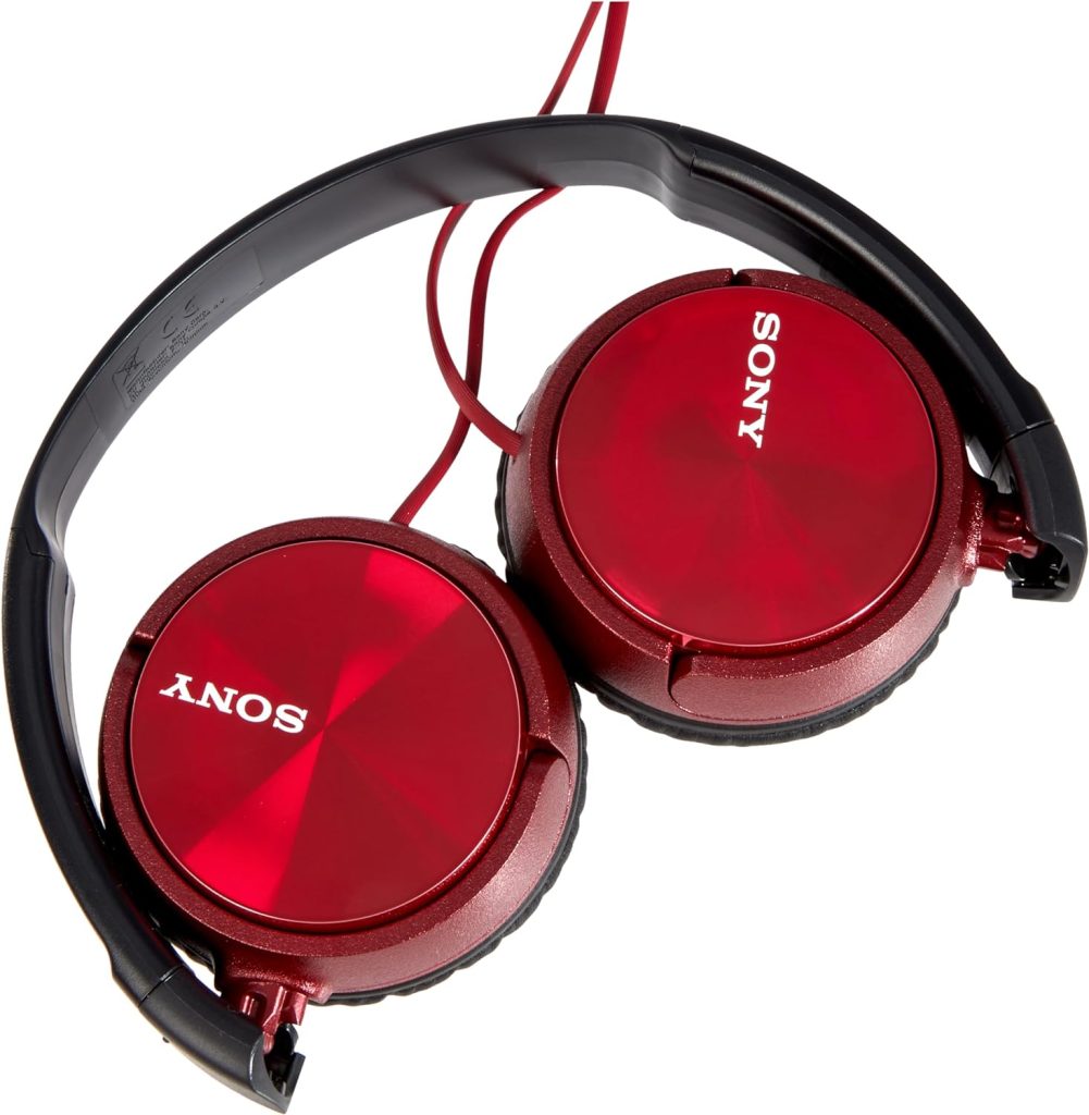 Sony MDR-ZX310 Foldable Headphones - Metallic Red