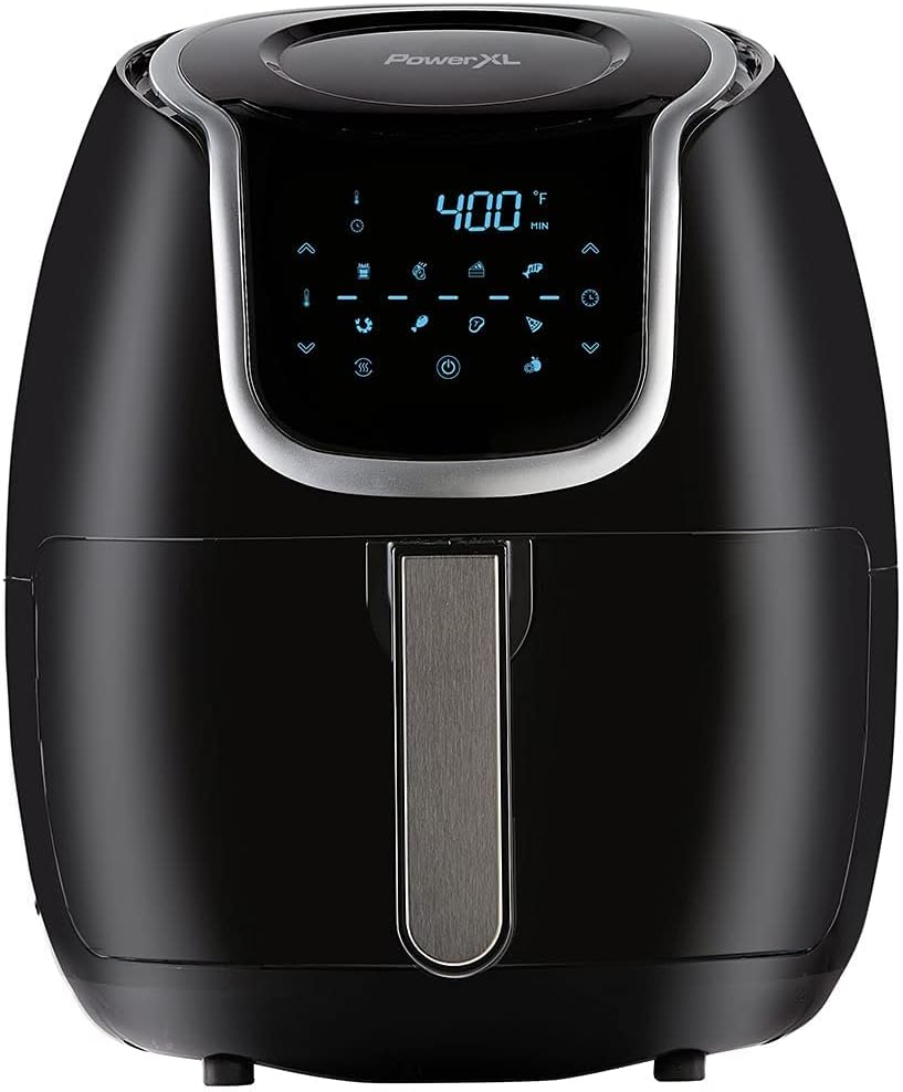 Power XL Vortex Air Fryer 2.8L - 4-in-1 Digital Air Fryer - 360 Degree Cyclonic Air Technology - 8 Pre-Set Functions - Makes Cooking with Less Oil  Fat Easier and Quicker