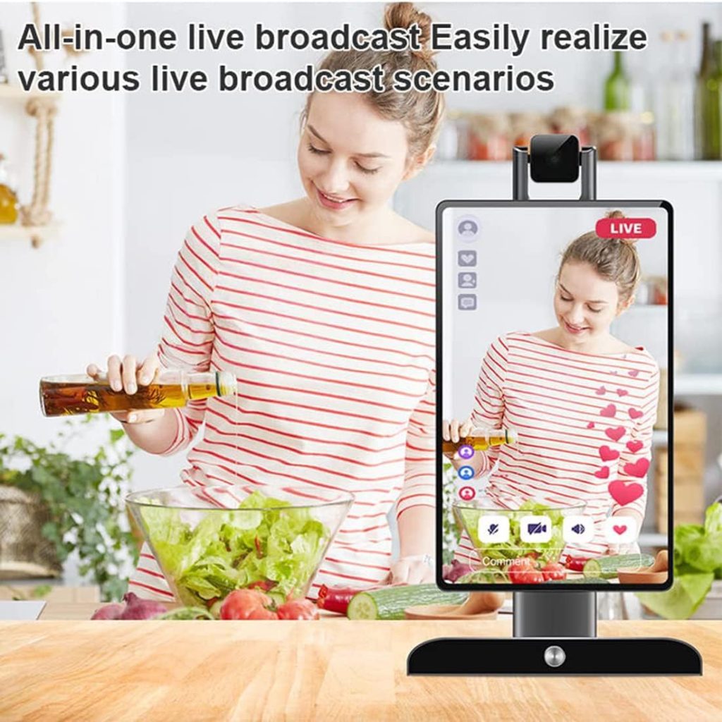 15.6-inch Smart Live Broadcast Live Streaming Equipment, Photo Booth Machine, Interactive Vertical Touch, LCD Display Touch Screen, for Gaming, Photo Studio, Stream