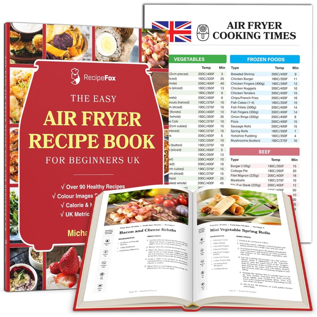 Airfryer Cookbook Kit: Includes Air Fryer Recipe Book UK  Airfryer Cooking Guide UK x2. Beginner Recipes For An Air Fryer, Air Fryer Recipes Cookbook, Paperback Ninja Air Fryer Cookbook