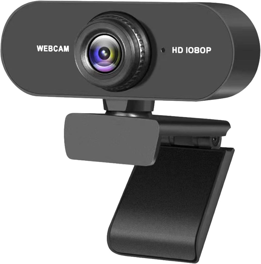 GuangTouL Webcam 1080P USB HD Web Camera PC Camera with Microphone Full 360 Degree Rotation for Video Conferencing,YouTube,Recording and Streaming,Computer Camera with 110-Degree Extended ViewB