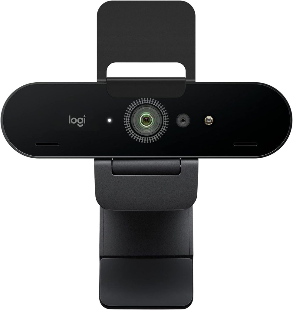 Logitech Brio Stream Webcam - Ultra 4K HD Video Calling, Noise-Cancelling Mic, HD Auto Light Correction, Wide Angle, Compatible with Microsoft Teams, Zoom, Google Meet on PC / Mac, Streaming - Black