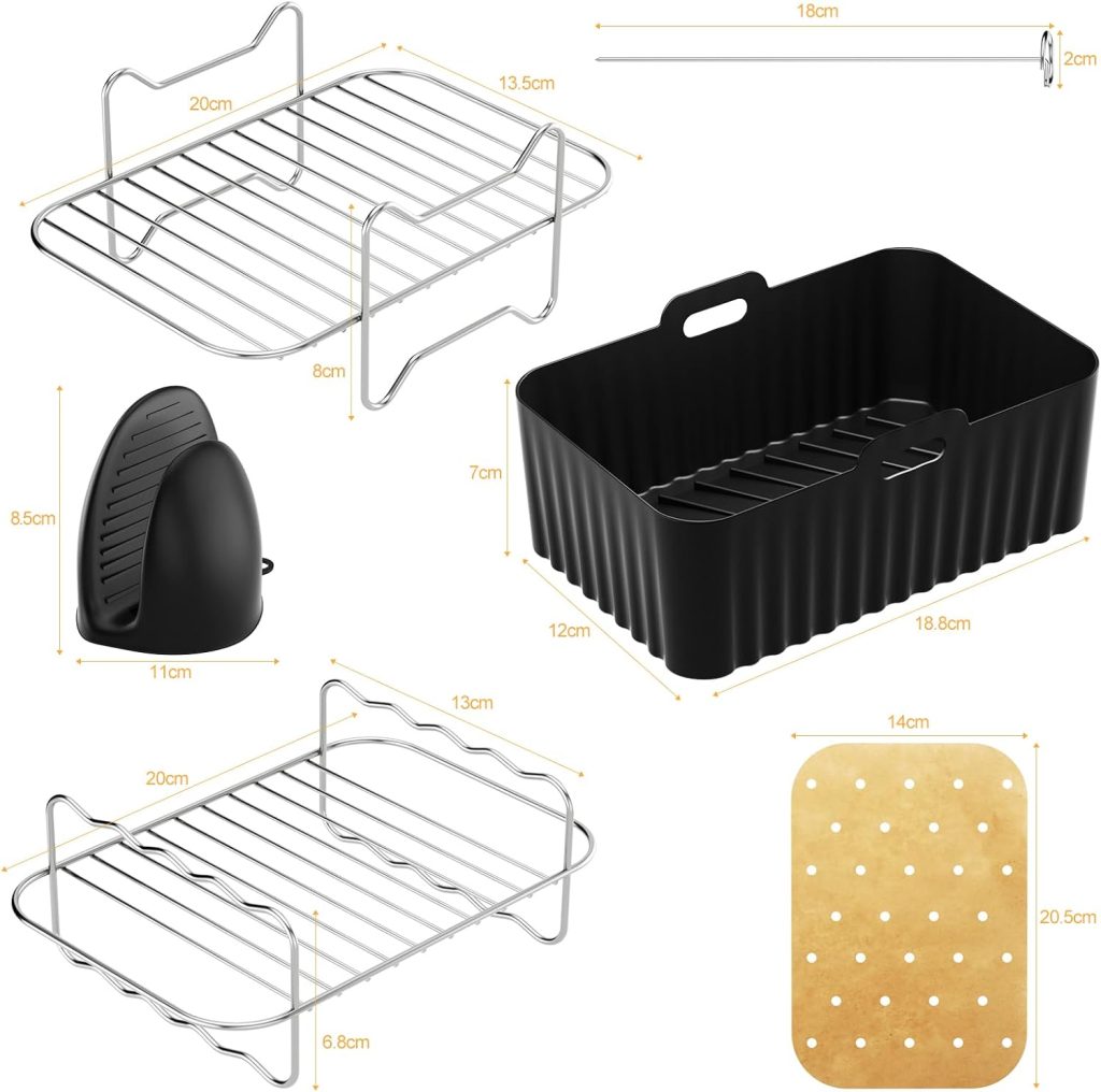 Silicone Air Fryer Liner Air Fryer Accessories for Ninja Dual AF300UK Air Fryer Ninja Air Fryer Accessories