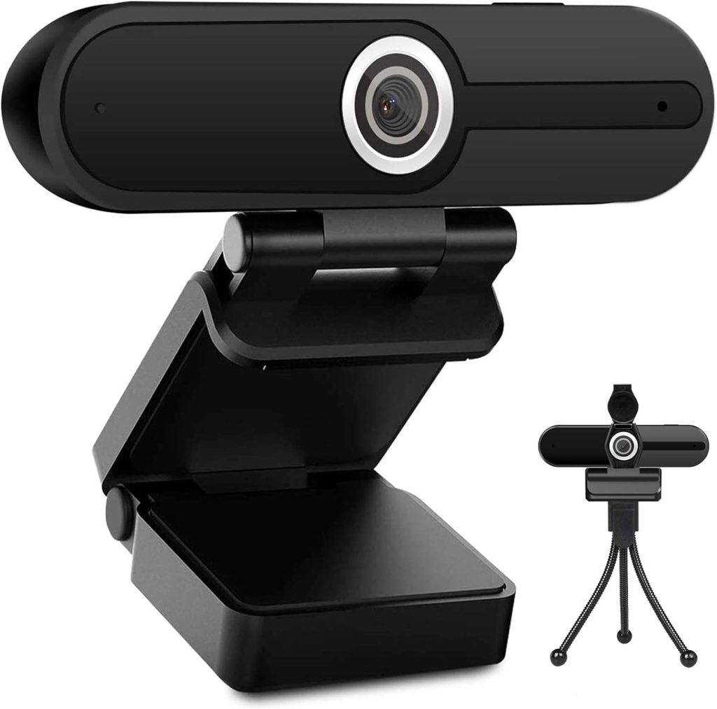 ToLuLu 4K HD Webcam with Microphone, 8MP USB Computer Web Camera with Privacy Shutter and Tripod, External Webcam Pro Streaming Webcams PC Cam w/Mic Noise Reduction for Winsdows Mac OS Desktop Laptop