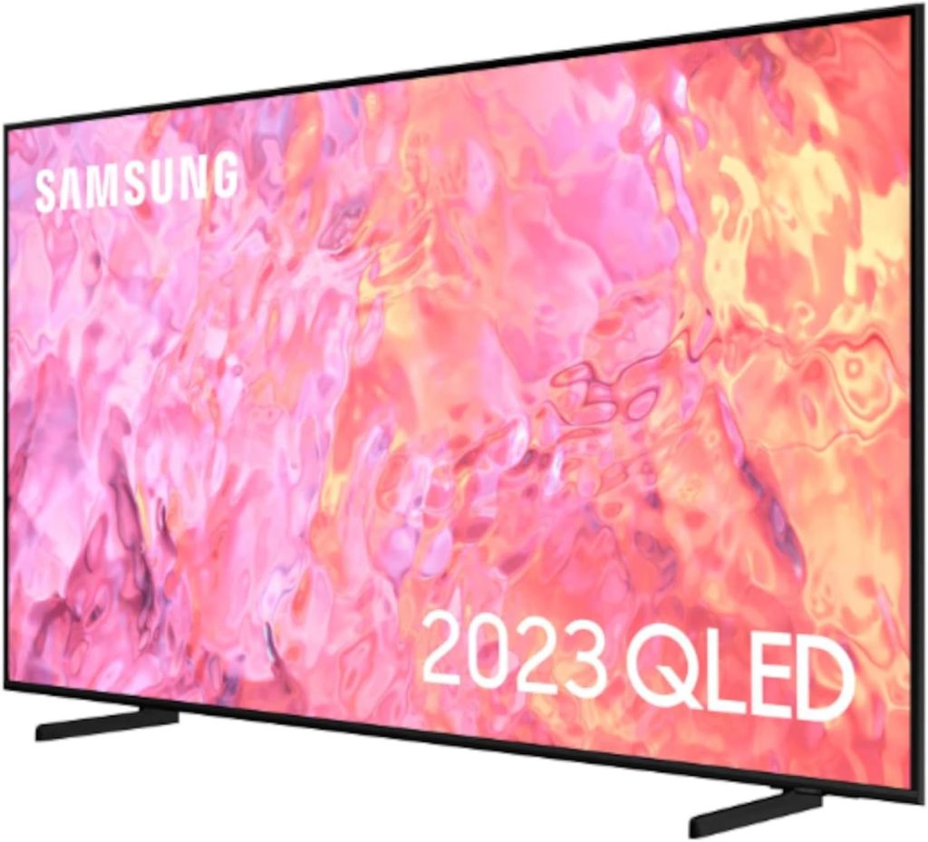 65 Inch Q60C QLED 4K HDR Smart TV (2023) - Dual LED Television, Alexa Built-In, Super Ultrawide Gaming View Screen, 100% Colour Volume With Quantum Dot, Crystal 4K Processor, Airslim Profile           [Energy Class F]