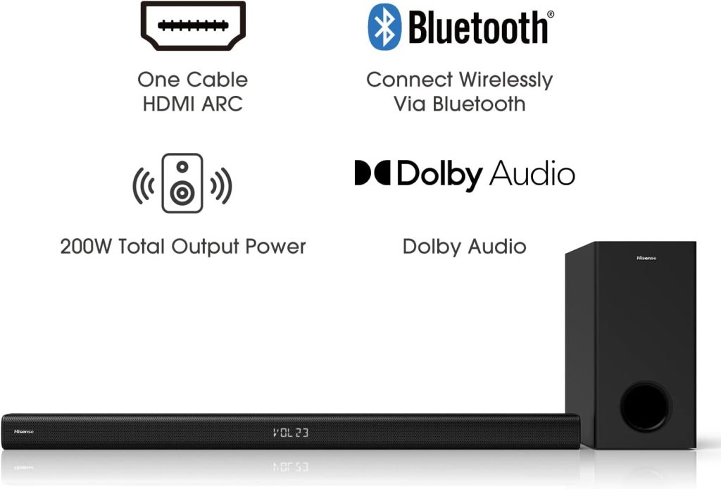 Hisense 40 Inch FHD VIDAA Smart TV 40A4KTUK - Natural Enhancer, HDMI, Share to TV, and Youtube, Freeview Play, Netflix and Disney+ (2023 New Model), Operating System VIDAA           [Energy Class F]