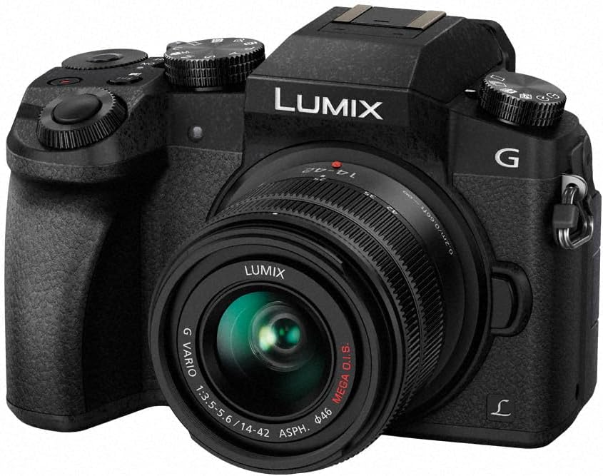 Panasonic LUMIX DMC-G7KEB-K Professional Camera with Lens - Black, 14 - 42 mm