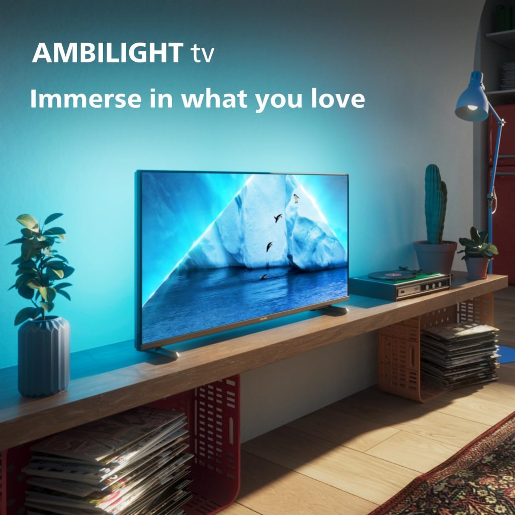 PHILIPS Ambilight PFS6908 32 inch Smart LED TV | 60Hz | Pixel Plus HD  HDR10 | SAPHI | Dolby Atmos | 12W Speakers | Google Assistant  Alexa Compatible           [Energy Class F]