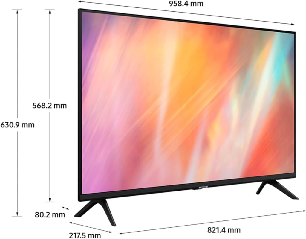 Samsung 43 Inch AU7020 UHD HDR 4K Smart TV (2023) - Crystal UHD 4K Smart TV With HDR Picture, Adaptive Sound Lite, PurColour Colour Technology  Q-Symphony Sound - Compatible With Alexa           [Energy Class G]