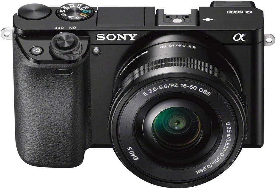 Sony Alpha 6000 System Camera 24 Megapixel 7.6 cm (3 Inch) LCD Display Exmor APS-C Sensor Full HD High Speed Hybrid AF