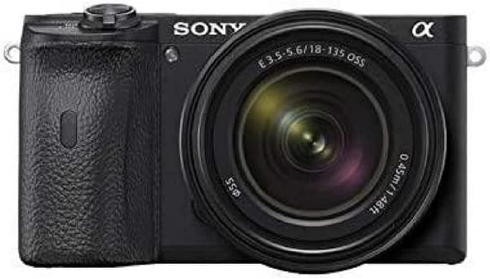 Sony Alpha 6600 APS-C Mirrorless Camera with Sony 18-135mm f/3.5-5.6 Zoom Lens ( Fast 0.02s Autofocus, 5-axis in-body optical image stabilisation, 4K HLG, Flip Screen for Vlogging )