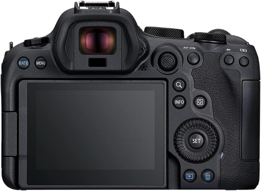 Canon EOS R6 Mark II Full Frame Mirrorless Camera Body Only | 24.2-megapixels, up to 40fps continuous shooting, 4K 60p, up to 8-stops IS and Dual Pixel CMOS Auto Focus II