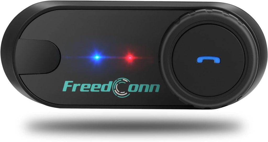 FreedConn TCOM VB PLUS Bluetooth 5.0 Helmet Intercom Motorcycle Bluetooth Headset Communnication System Support 2 Riders 800m Intercom Motorcycle Accessories Music Share Universal Fitment