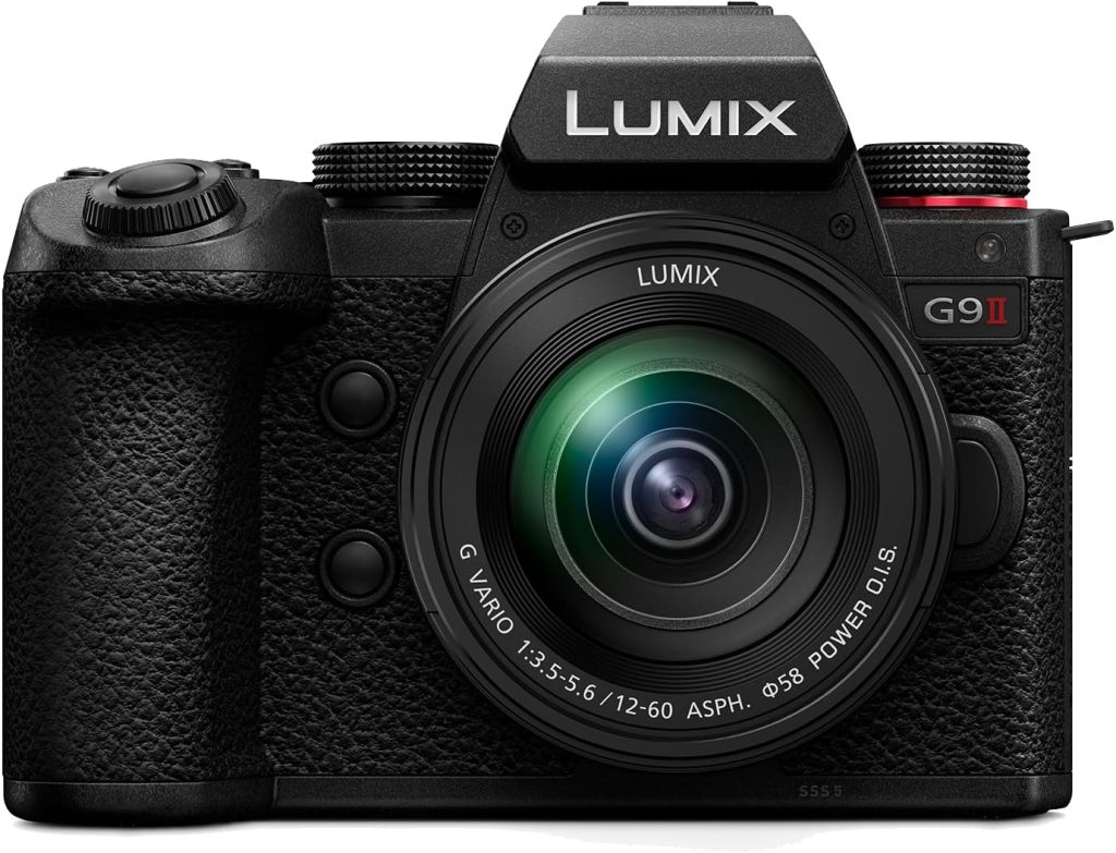 Panasonic LUMIX DC-G9M2ME Micro Four Thirds Mirrorless Camera with Lumix G Vario 12-60mm F3.5-5.6 Lens, 25.2MP, 4K 120p/100p  5.7K 30p/25p, Phase Hybrid AF, OLED LVF, Wi-Fi, Bluetooth, HDMI, Black