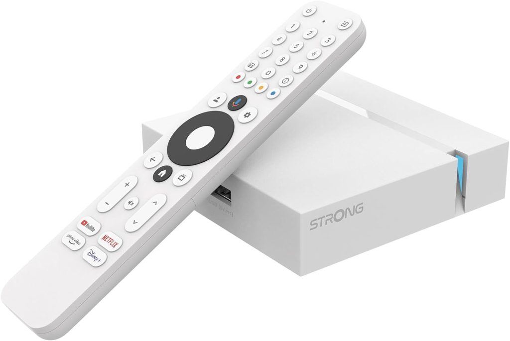 STRONG Leap-S3+ | Streaming Box Android Google TV | 4K | HDR | Dolby Vision | Dolby Atmos | Chromecast | Google Voice Assistant | Netflix | Disney + | Prime | WiFi | LAN | Bluetooth