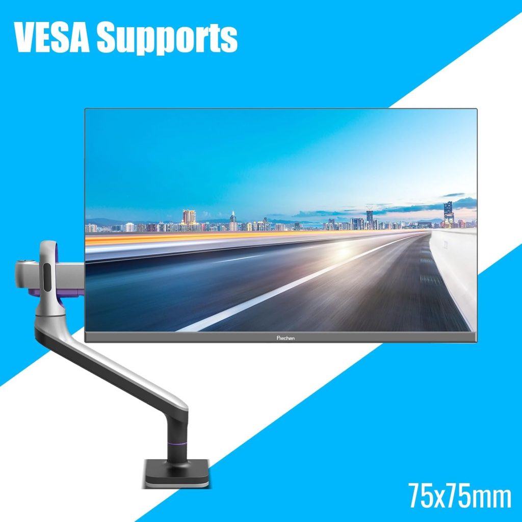 24 inch Ultra-Thin Bezel Computer Monitor FHD 1080P Business Monitor, LED PC Screen Desktop Monitor, HDMI, VGA, 75Hz Gaming Display, 3000:1, Eye Care, VESA Mountable, Black