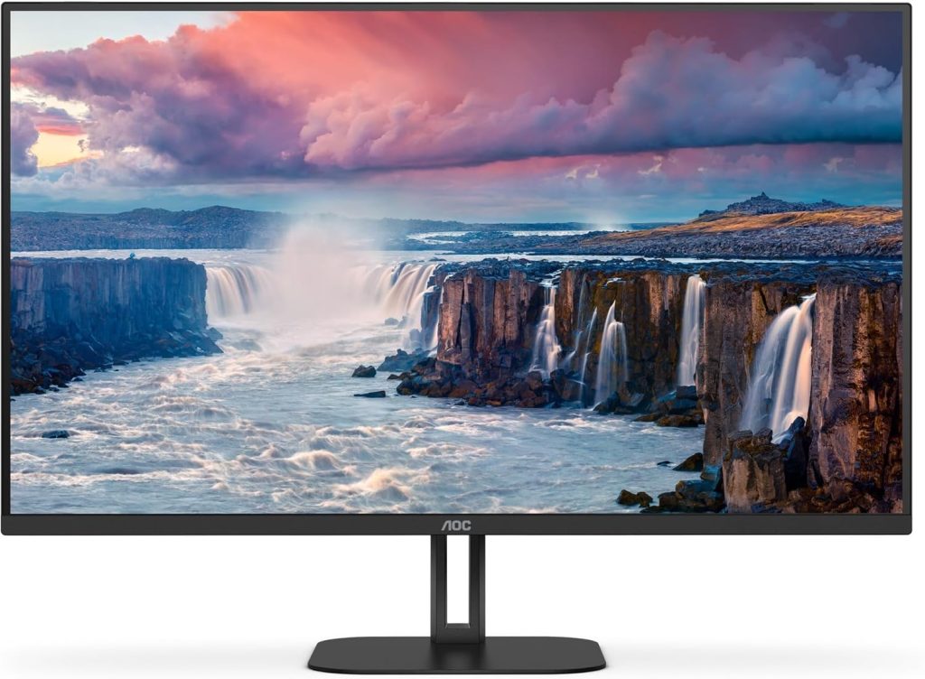 AOC Q32V5CE - 31.5 Inch QHD monitor, 75Hz, VA, 1ms, FreeSync, Speakers , low Blue mode, Flicker free, USB HUB (2560 x 1440 @ 75Hz, 300 cd/m² , HDMI 2.0 / DP 1.2)