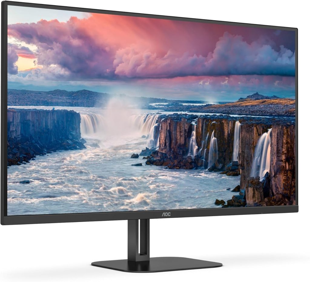 AOC Q32V5CE - 31.5 Inch QHD monitor, 75Hz, VA, 1ms, FreeSync, Speakers , low Blue mode, Flicker free, USB HUB (2560 x 1440 @ 75Hz, 300 cd/m² , HDMI 2.0 / DP 1.2)