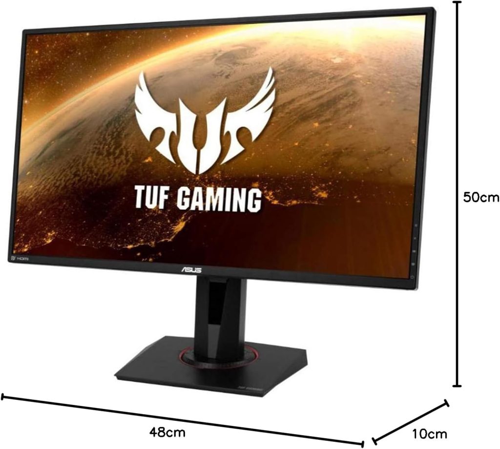 ASUS TUF Gaming VG289Q, 28 Inch4K (3840x2160) Gaming monitor, IPS, 90% DCI-P3, DP, HDMI, FreeSync, Low Blue Light, Flicker Free, Shadow Boost, HDR 10, Black